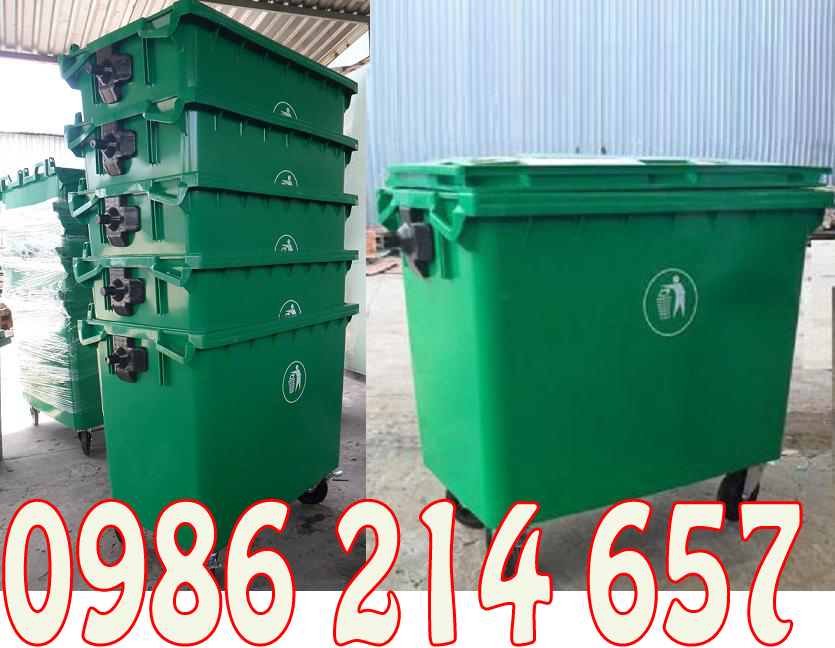 Thùng rác công nghiệp 660 lít